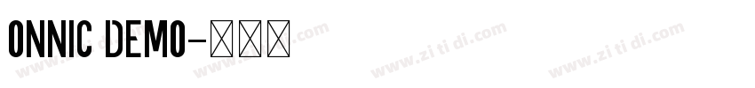 ONNIC DEMO字体转换
